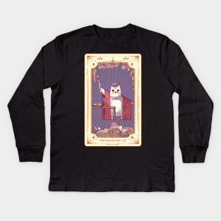 The Magician Tarot Cat Magician Tarot Kids Long Sleeve T-Shirt